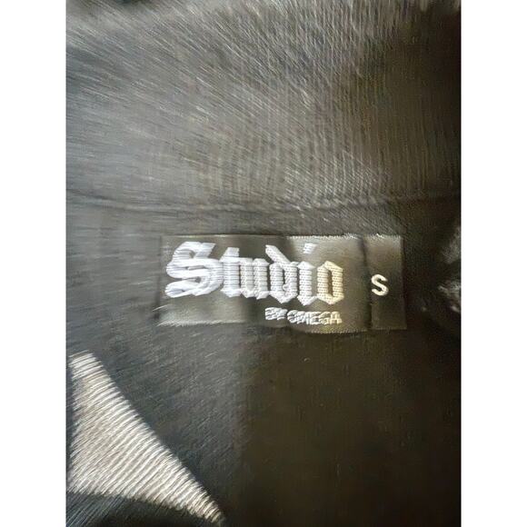 Studio by Omega Men’s Small Diamond Pattern Knit Mock Sweater - Picture 4 of 9